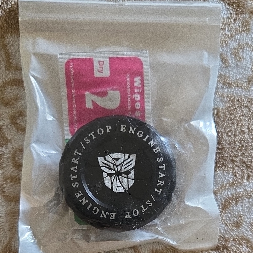 Black Engine Start/Stop Button Cover